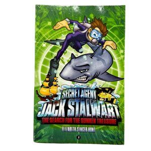 Secret Agent Jack Stalwart Search for the Sunken Treasure book paperback READ